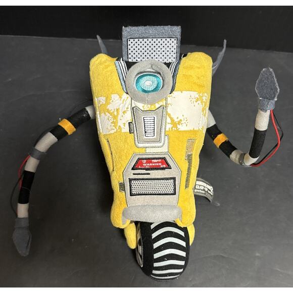 Borderlands 2 Claptrap Plush Figure CL4P-TP Yellow Robot Glitch Gearbox Sound - Picture 4 of 8